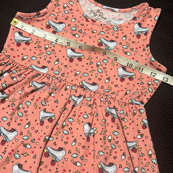 Flip Flop Girls 7 Summer Dress Back To School Play Roller Skates Preppy Cute - Picture 6 of 7
